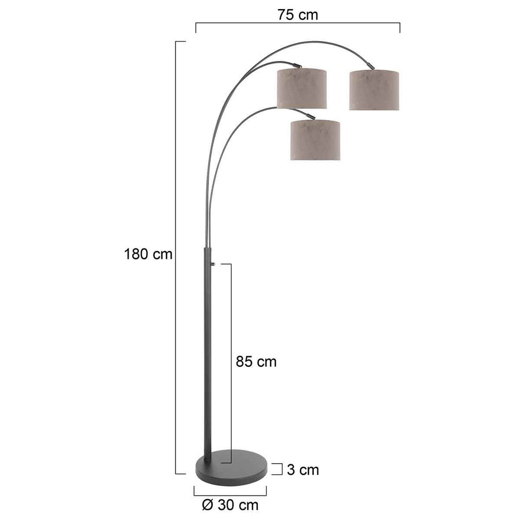 Lampe de Salon sur Pied Industrielle | Fila - Designix Lampadaire