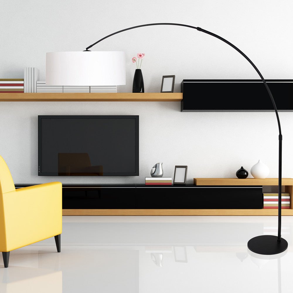 Lampe De Sol Noir Et Blanc | Mila - Designix Luminaire