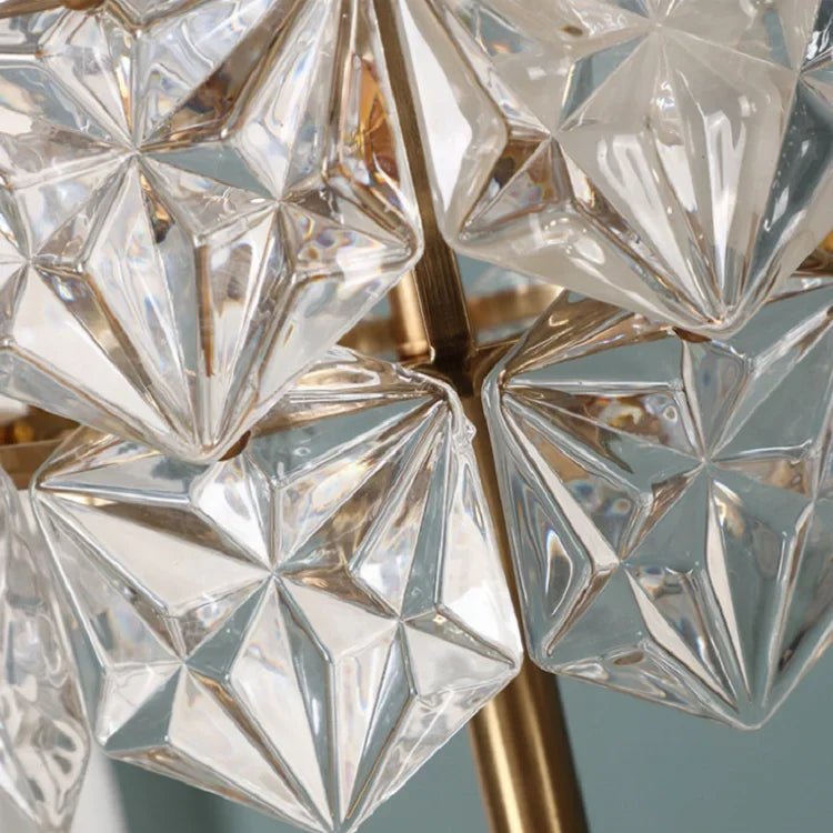 Lampe de Table Cristal Luxe Flocon de neige | Hyla - Designix Lampadaire Doré