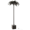 Lampe Debout Métal Noir Feuille