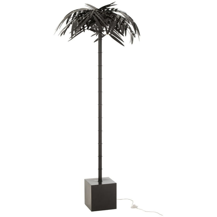 Lampe Debout Métal Noir Feuille - Designix