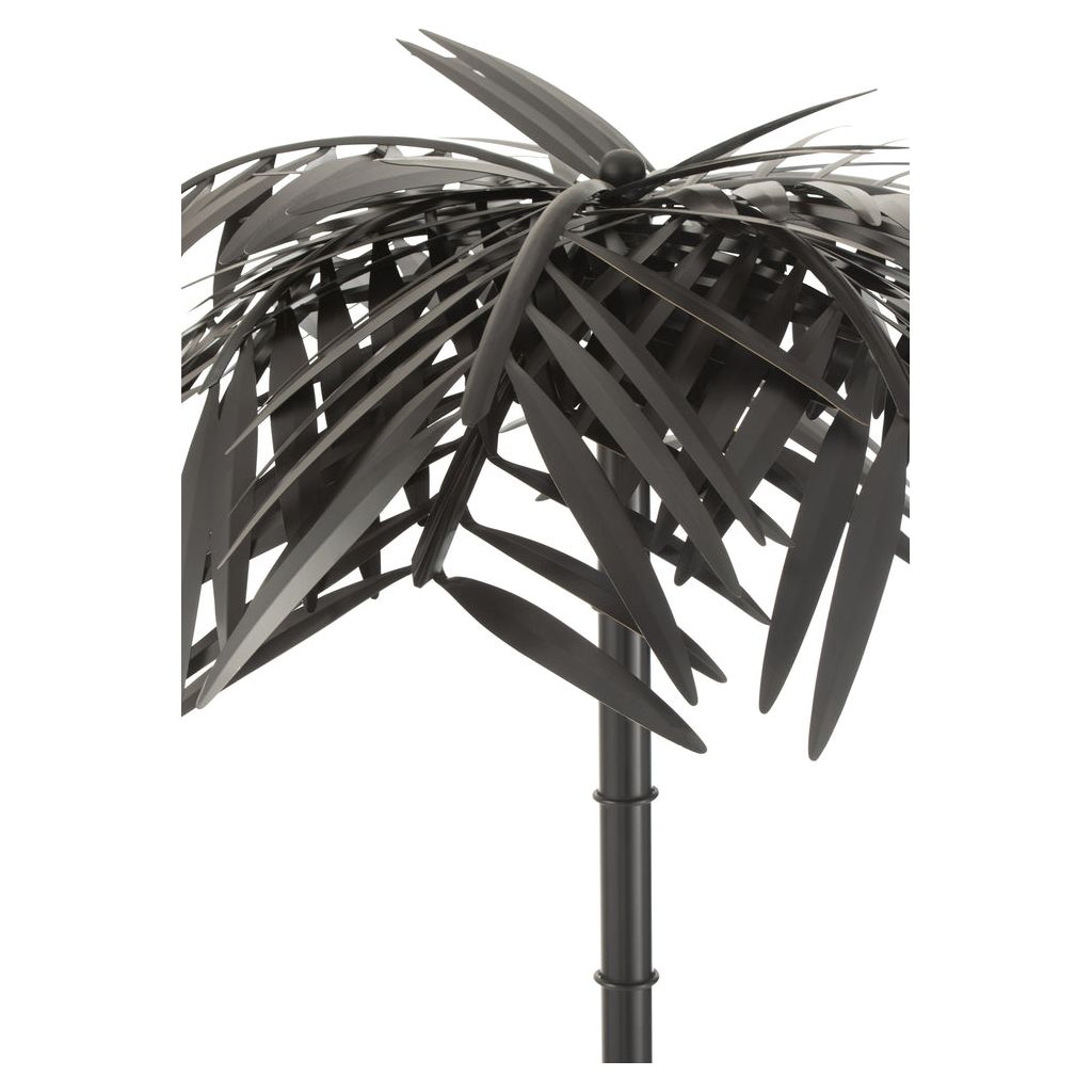 Lampe Debout Métal Noir Feuille - Designix