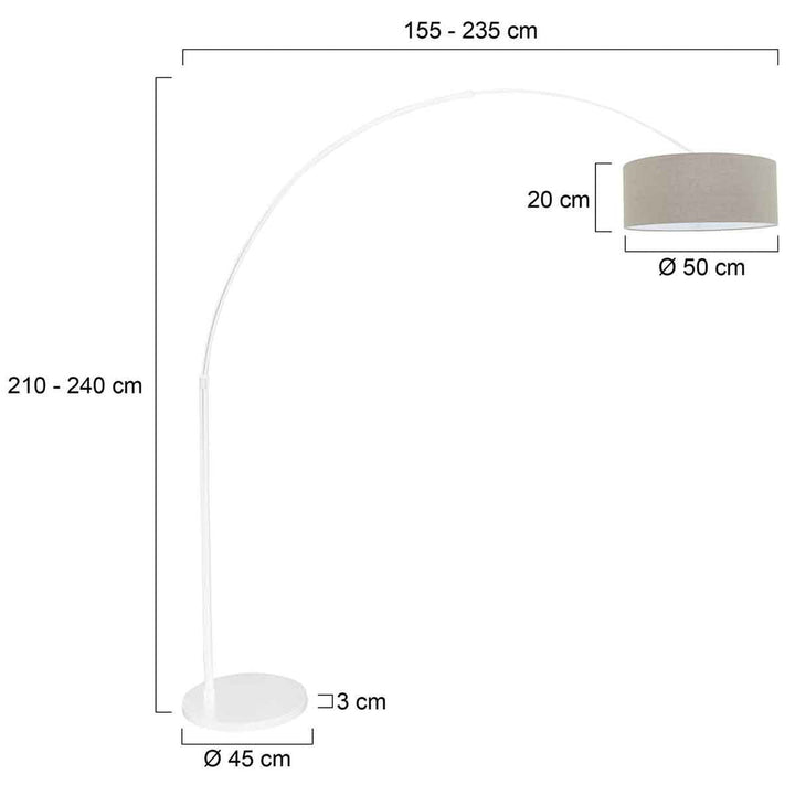 Lampe Déportée Salon | Hyra - Designix Lampadaire