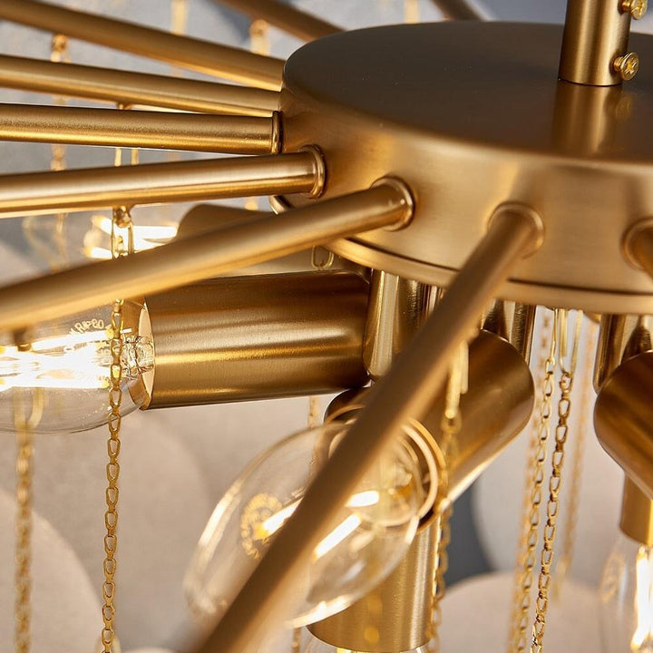Lampe Dorée Décor Luxe | Rato - Designix Lustre 50cm Lumière froide