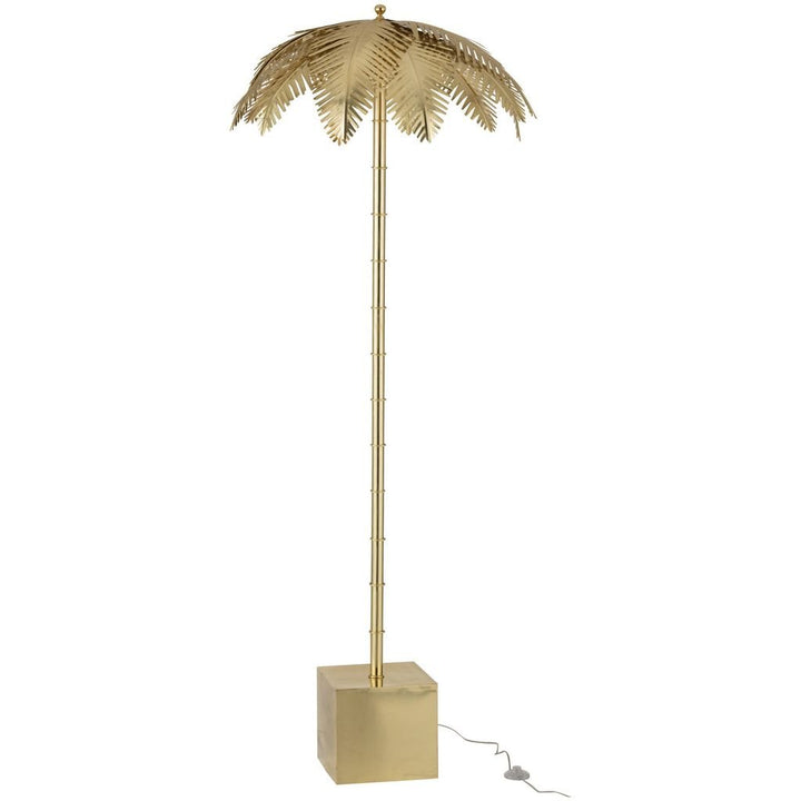 Lampe Dorée Feuilles Coco - Designix