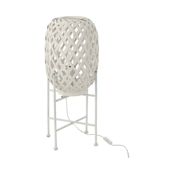 Lampe Éclairante Bambou Blanc