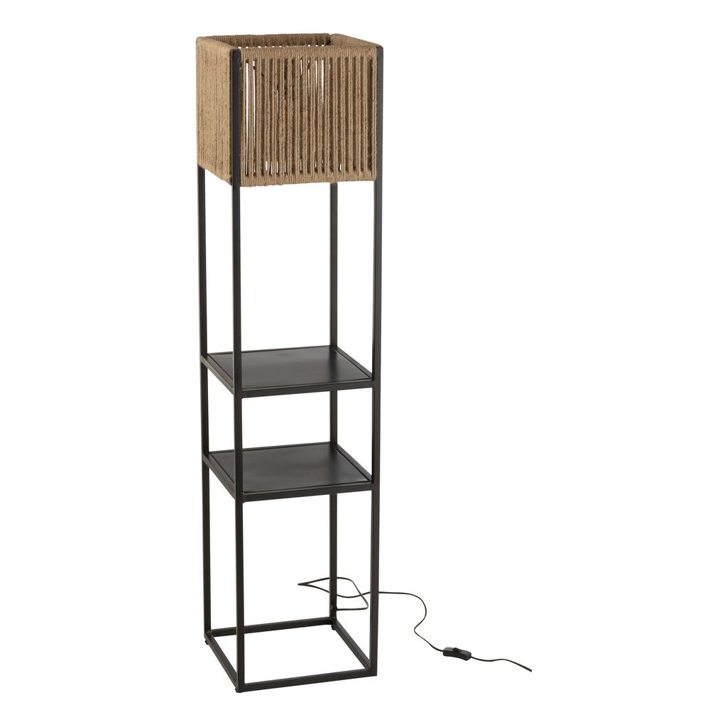 Lampe Fer Jute Noir - Designix