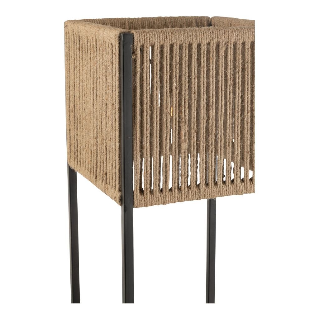 Lampe Fer Jute Noir - Designix