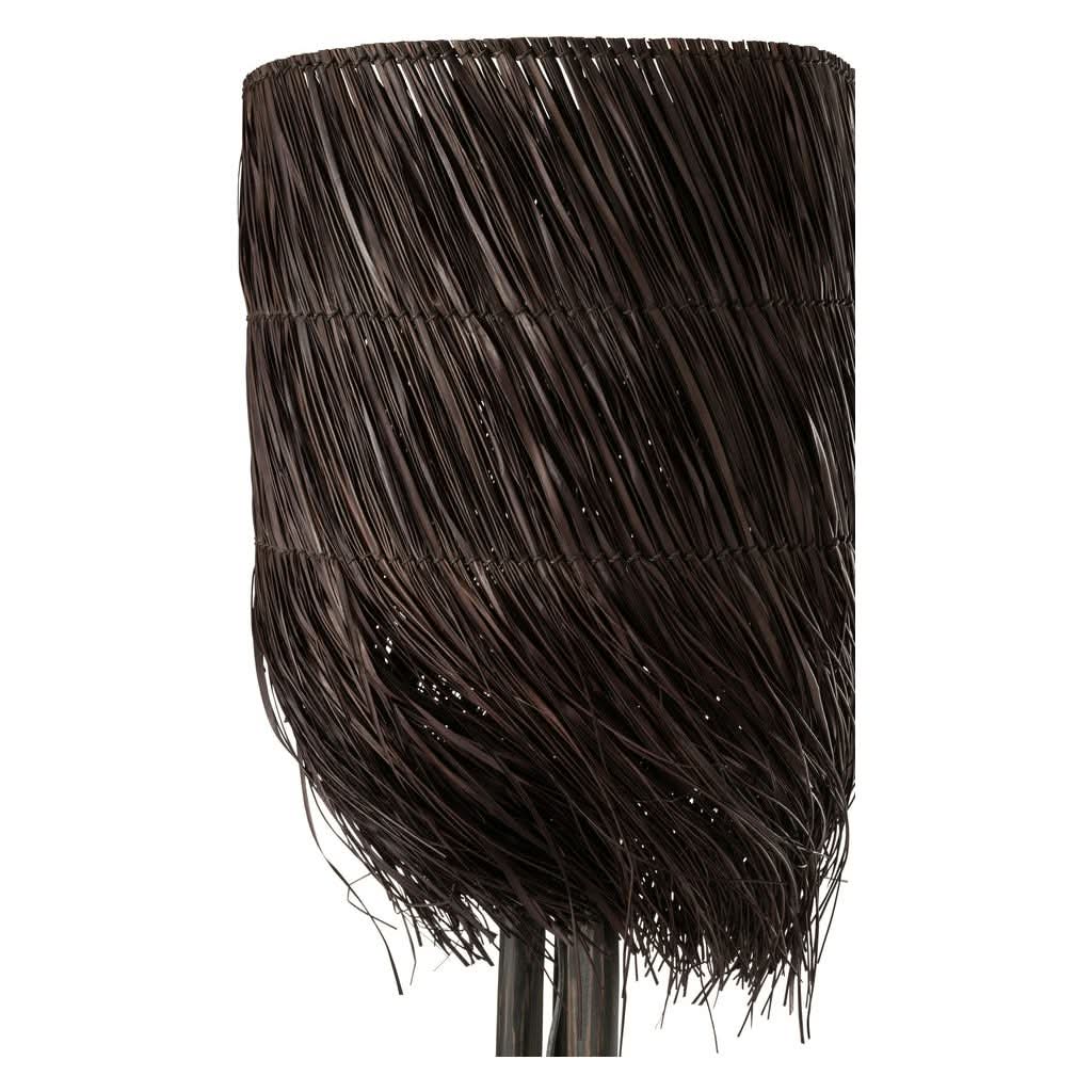 Lampe Grande en Bois Marron