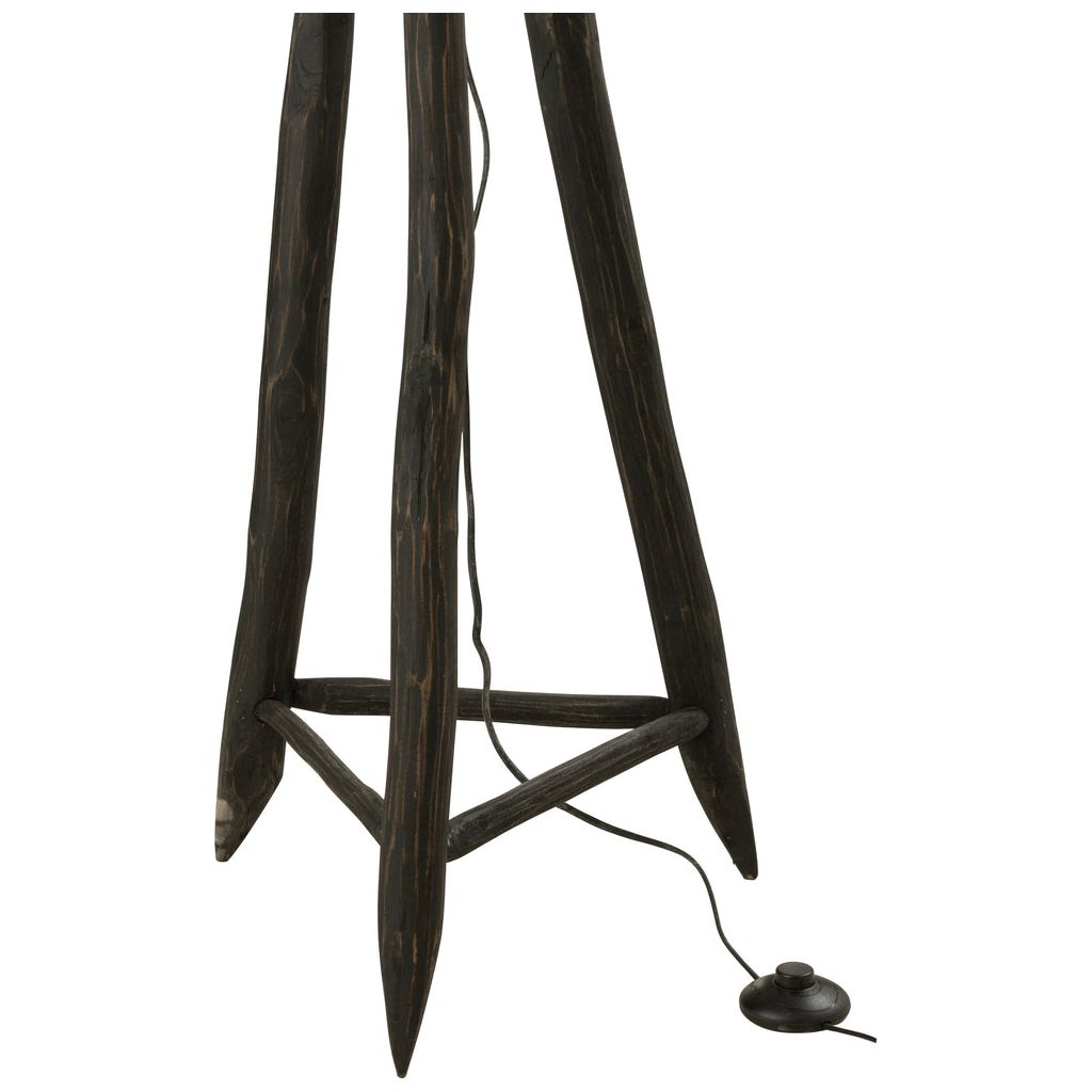 Lampe Grande en Bois Marron - Designix