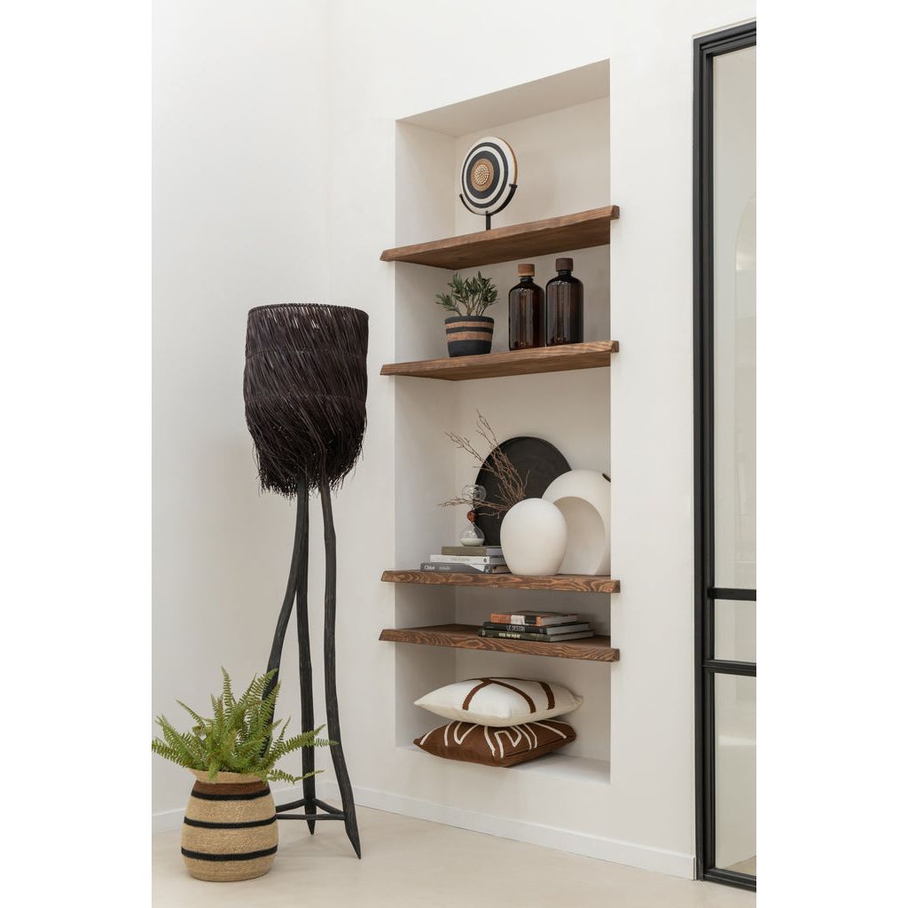 Lampe Grande en Bois Marron - Designix