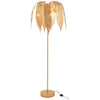Lampe Métal Feuilles Dorées