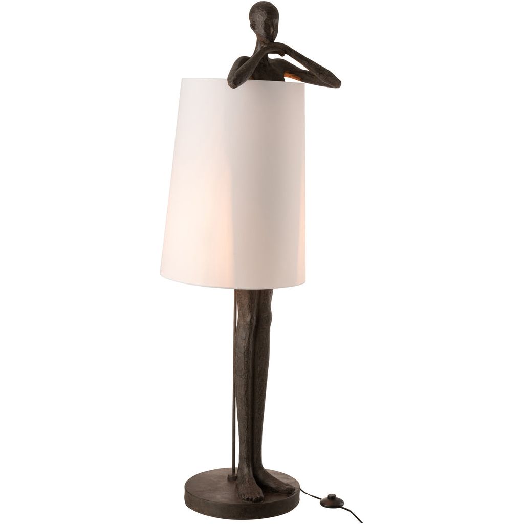 Lampe Moderne Brun/Blanc - Designix