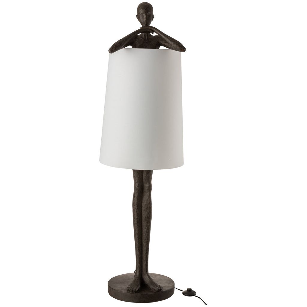 Lampe Moderne Brun/Blanc - Designix