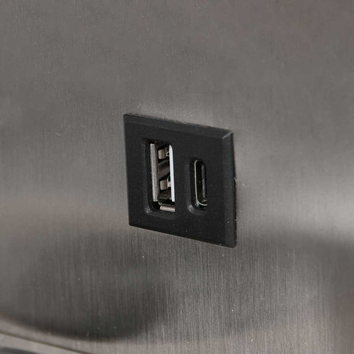 Lampe Murale Acier Avec USB | Aero - Designix Lampe de chevet