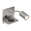Lampe Murale Acier Avec USB | Aero