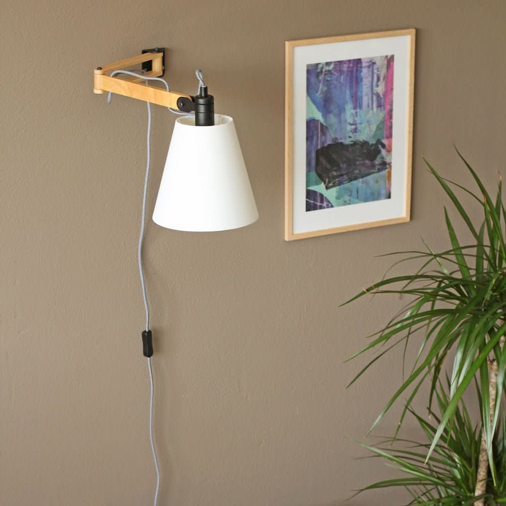 Lampe Murale Bois Champêtre | Eira - Designix Applique Murale