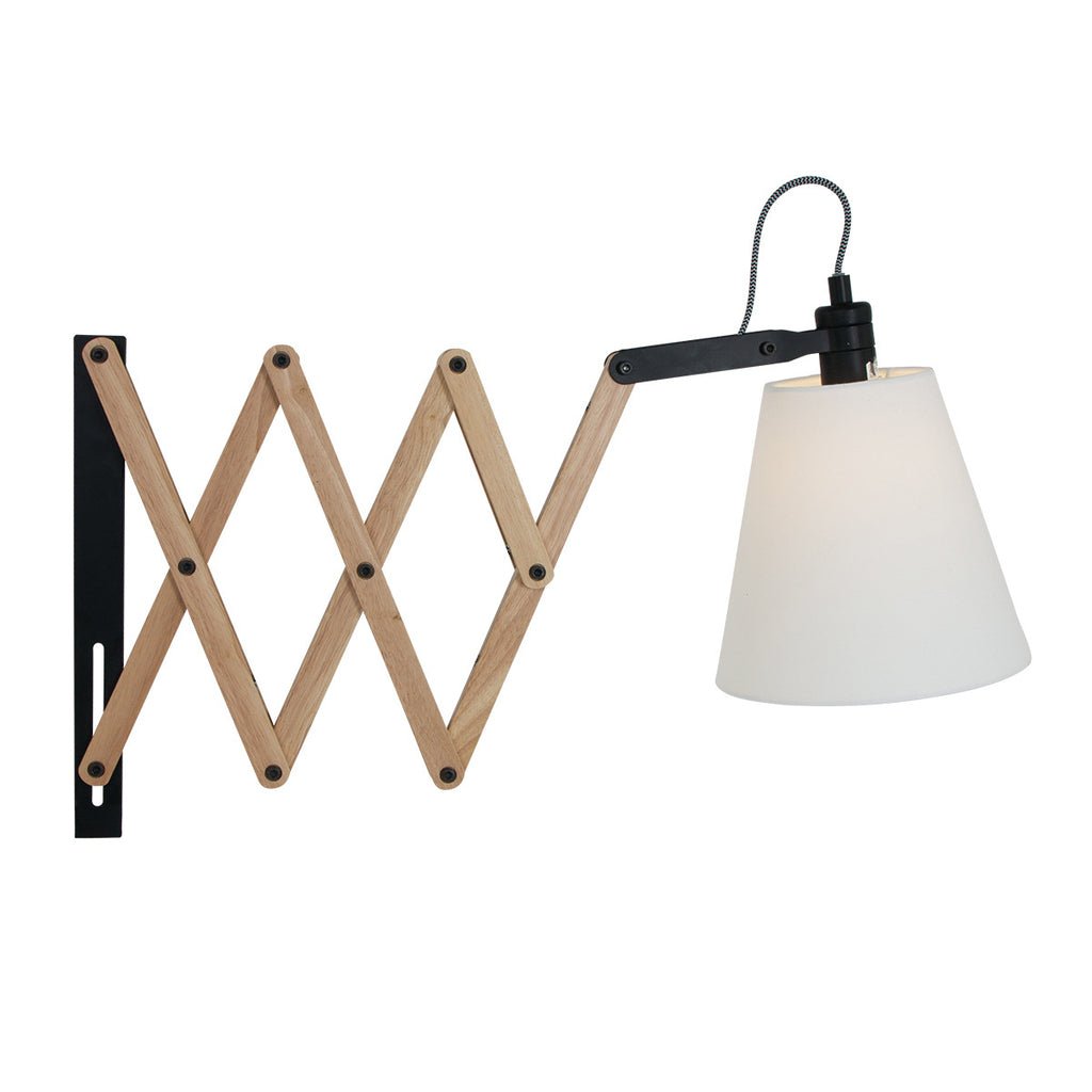 Lampe Murale Extensible Bois | Xira - Designix Lampe de chevet