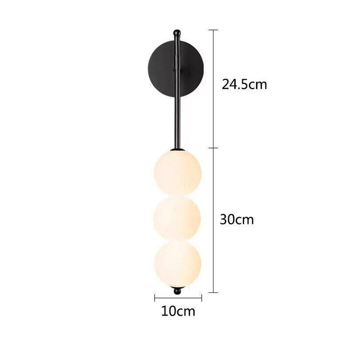 Lampe Murale LED Intérieur | Yina - Designix Applique Murale Noir 3 têtes Blanc chaud (2700 - 3500K)