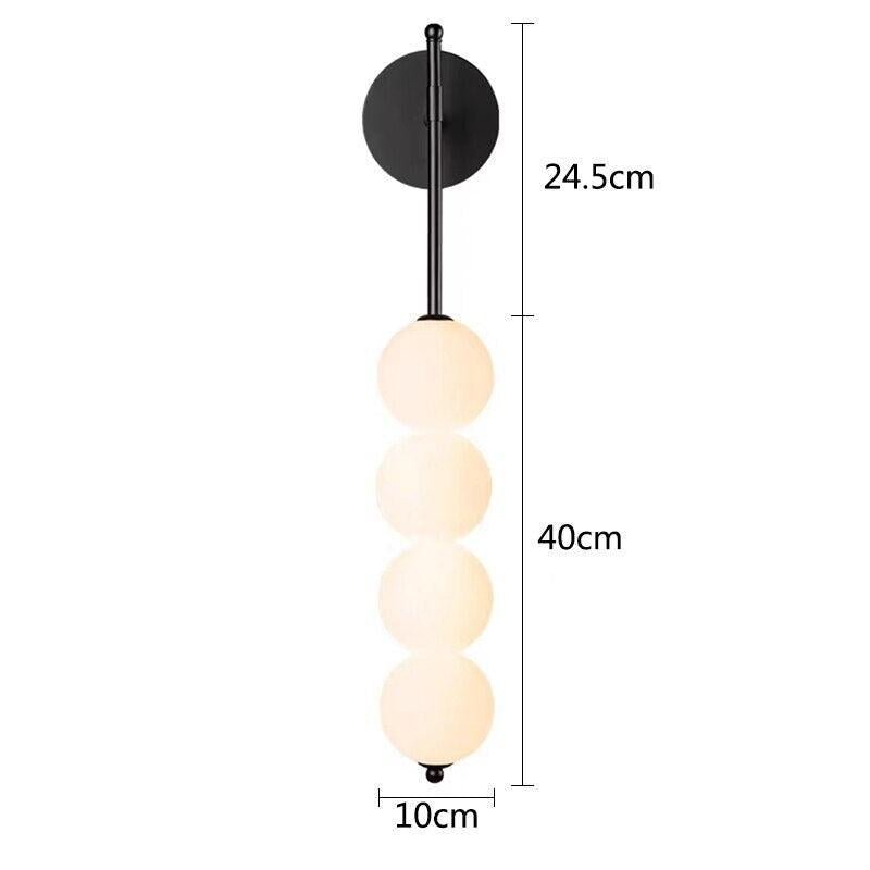 Lampe Murale LED Intérieur | Yina - Designix Applique Murale Noir 4 têtes Blanc chaud (2700 - 3500K)
