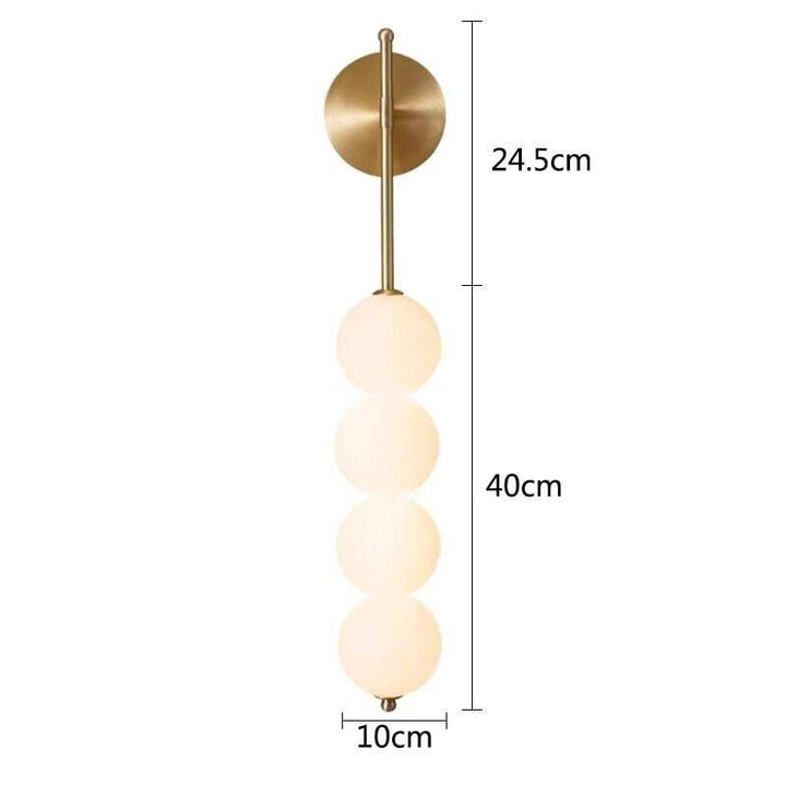 Lampe Murale LED Intérieur | Yina - Designix Applique Murale Or 4 têtes Blanc chaud (2700 - 3500K)