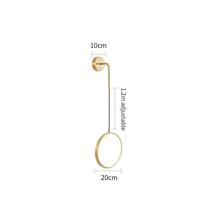Lampe Murale LED Ronde | Ivy - Designix Applique Murale 20cm | Doré Blanc Chaud