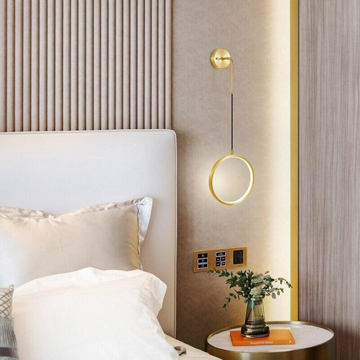 Lampe Murale LED Ronde | Ivy - Designix Applique Murale 20cm | Doré Blanc Chaud