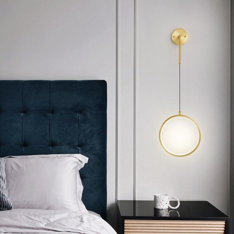 Lampe Murale LED Ronde | Ivy - Designix Applique Murale 20cm | Doré Blanc Chaud