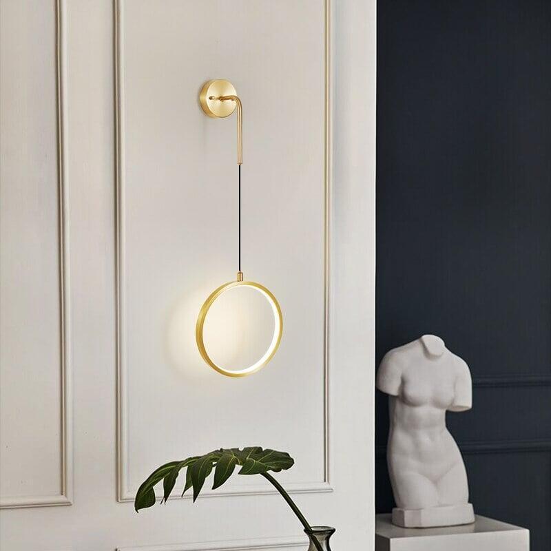 Lampe Murale LED Ronde | Ivy - Designix Applique Murale 20cm | Doré Blanc Chaud
