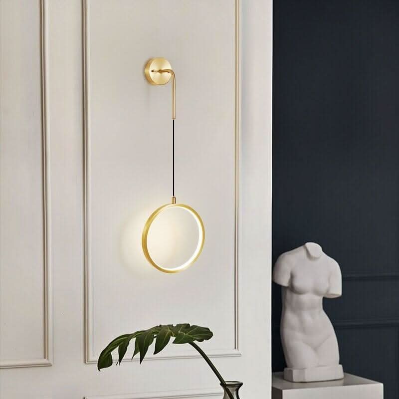 Lampe Murale LED Ronde | Ivy - Designix Applique Murale 20cm | Doré Blanc Chaud