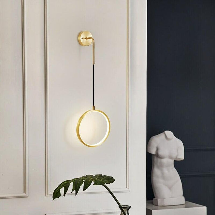 Lampe Murale LED Ronde | Ivy - Designix Applique Murale 20cm | Doré Blanc Chaud