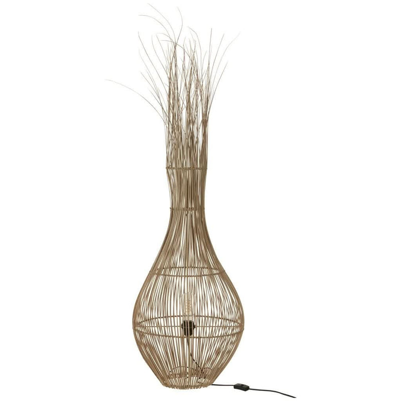 Lampe Noix de Coco Bâtons Naturelle