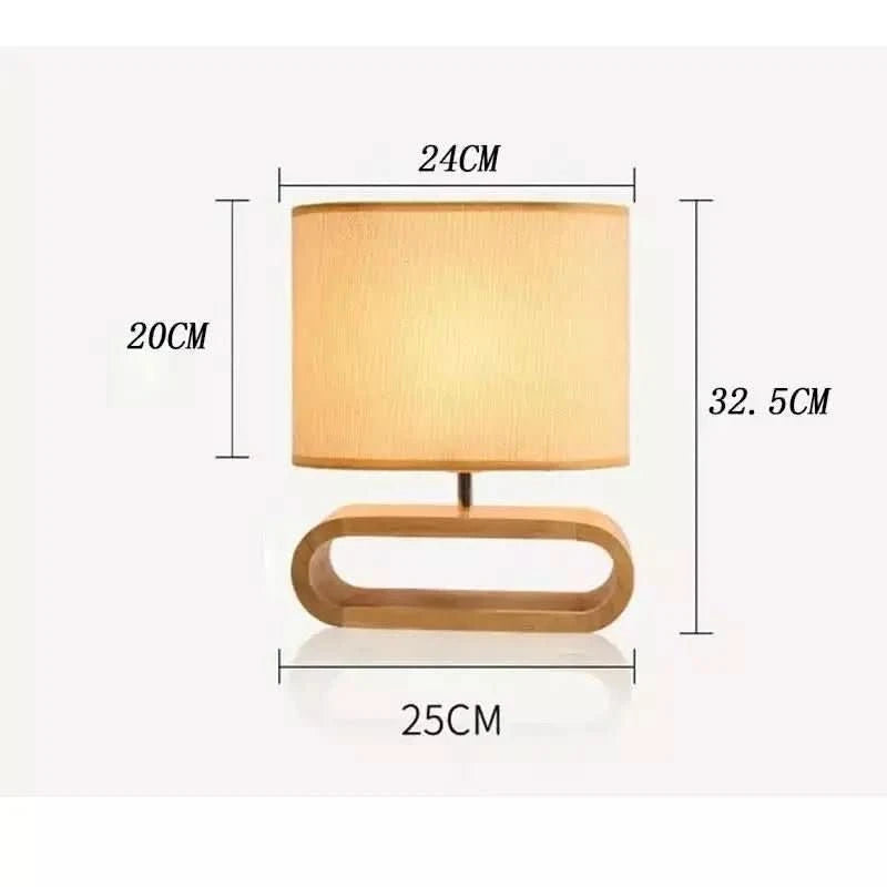 Lampe Nordique en Bois | Halo Lumineux - Designix Lampe de chevet