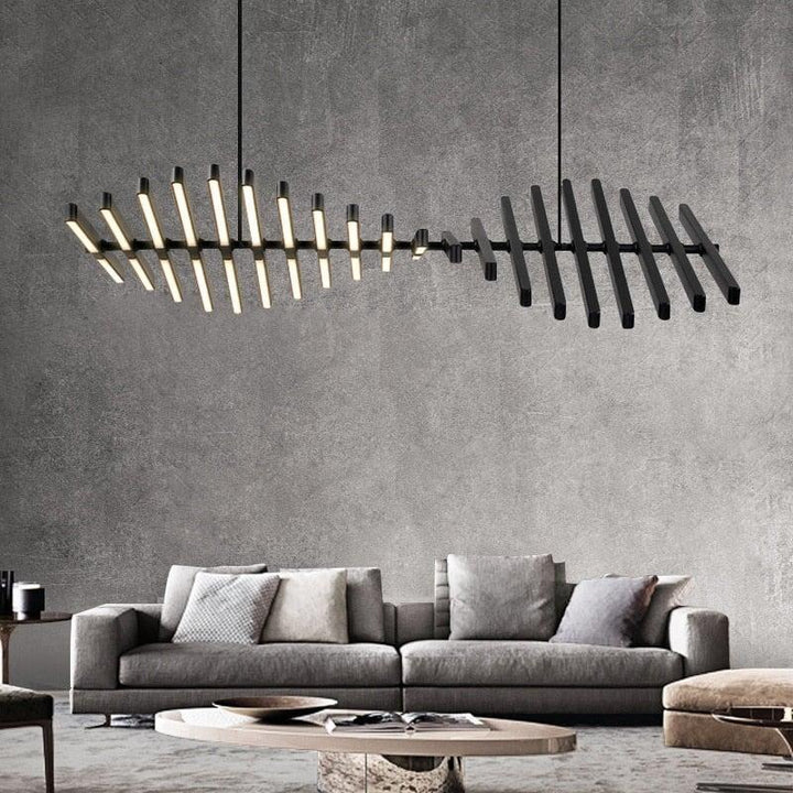 Lampe Pendante Moderne LED | Elo - Designix Suspension luminaire 10 têtes Horizontal