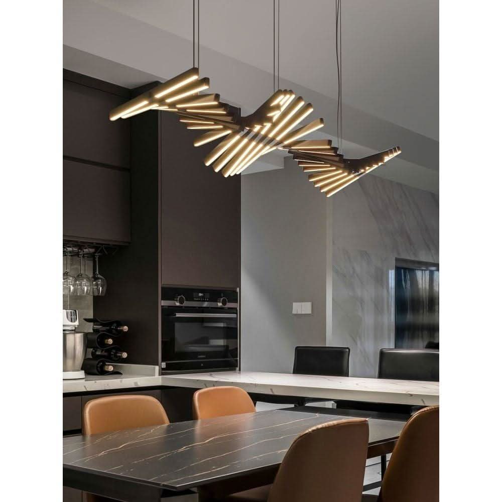Lampe Pendante Moderne LED | Elo - Designix Suspension luminaire 10 têtes Horizontal