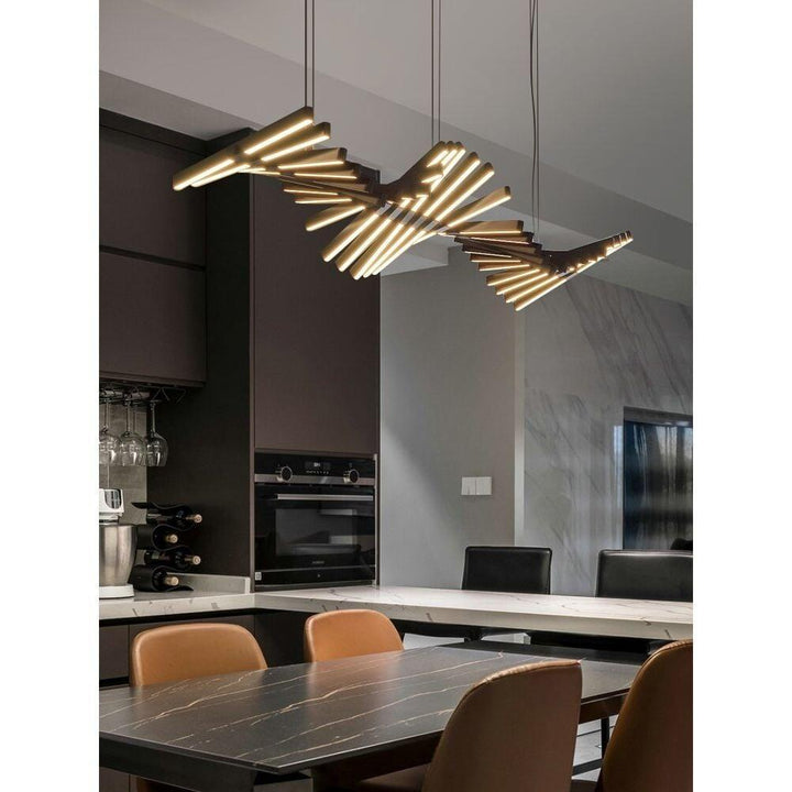 Lampe Pendante Moderne LED | Elo - Designix Suspension luminaire 10 têtes Horizontal