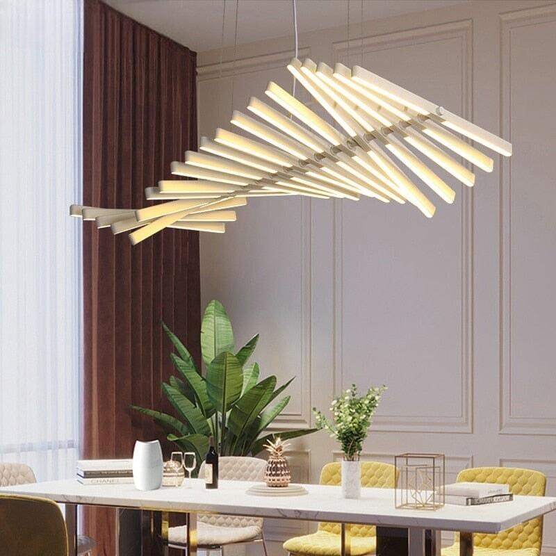 Lampe Pendante Moderne LED | Elo - Designix Suspension luminaire 10 têtes Horizontal