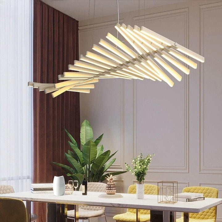 Lampe Pendante Moderne LED | Elo - Designix Suspension luminaire 10 têtes Horizontal