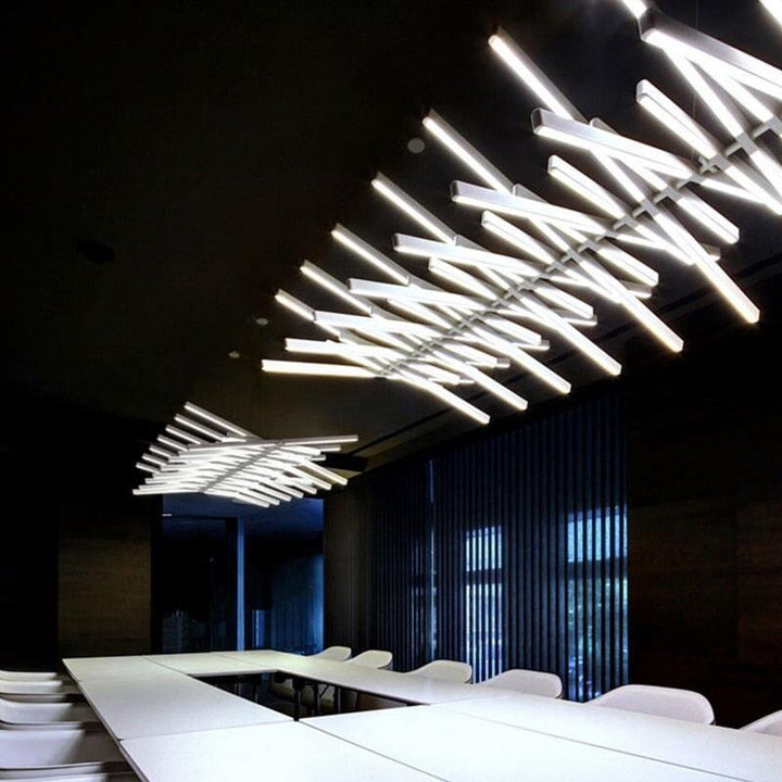 Lampe Pendante Moderne LED | Elo - Designix Suspension luminaire 10 têtes Horizontal