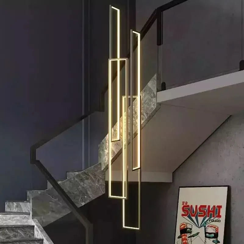 Lampe Plafond Suspendu Rectangulaire | Géométrie Lumineuse