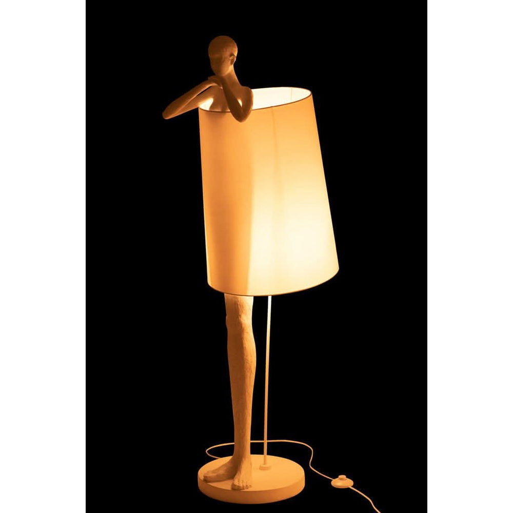 Lampe Poly Blanc Homme - Designix