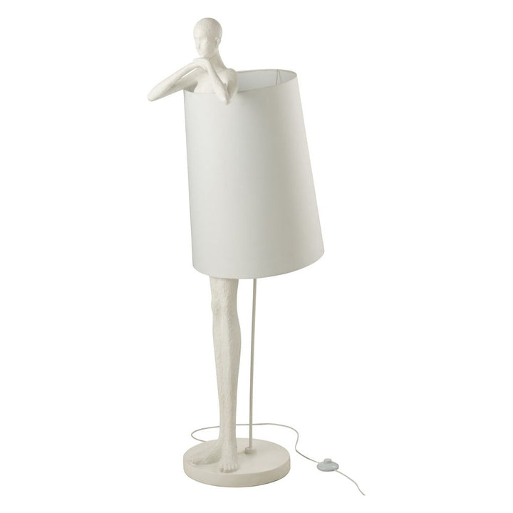 Lampe Poly Blanc Homme - Designix