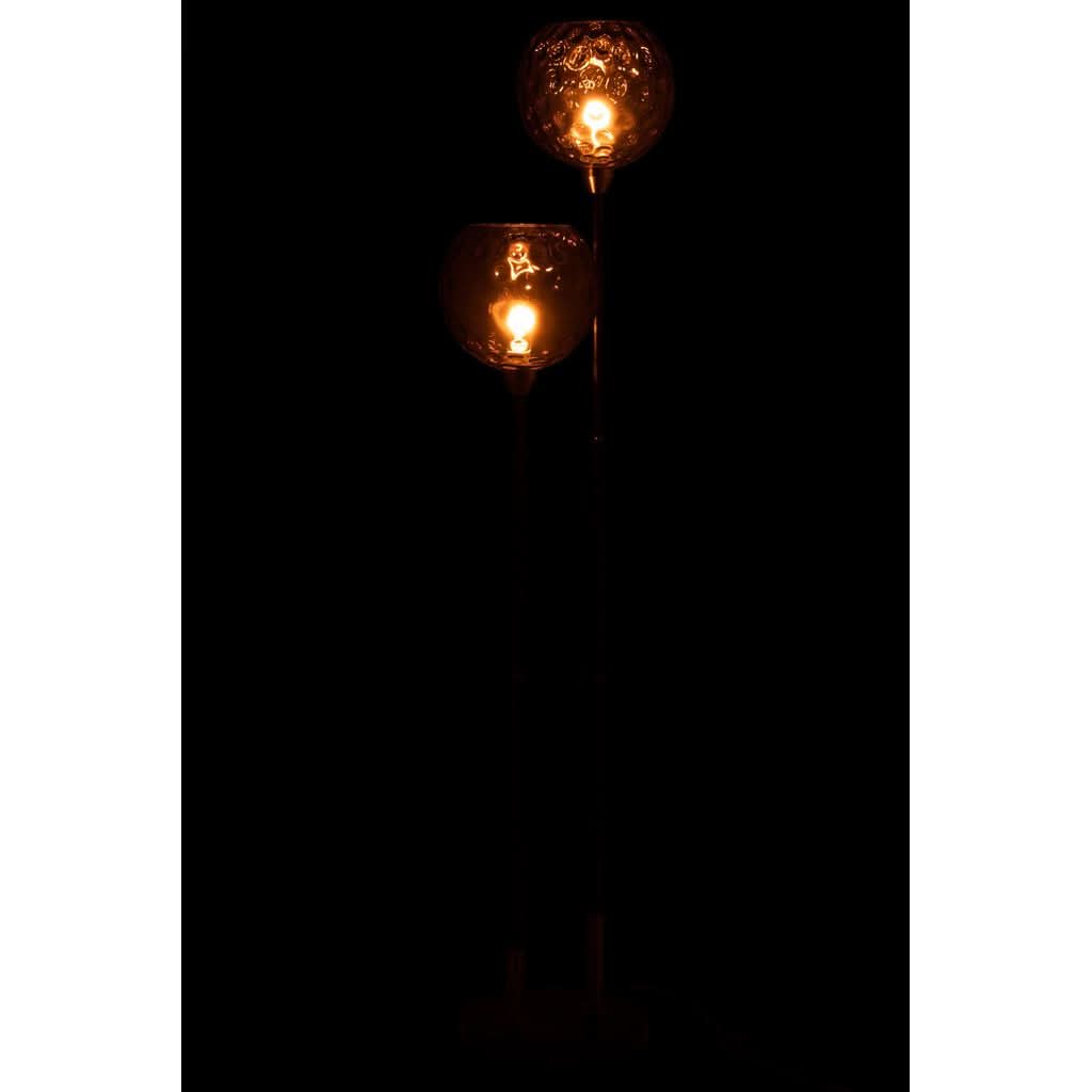 Lampe Sol Acier Marbre Noir - Designix