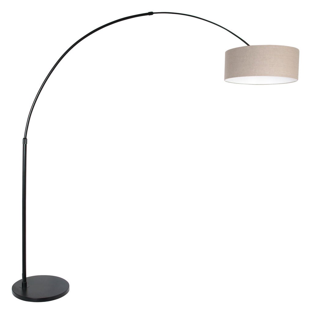 Lampe Sol Élégante Noir - Gris | Arla - Designix Abat - jour