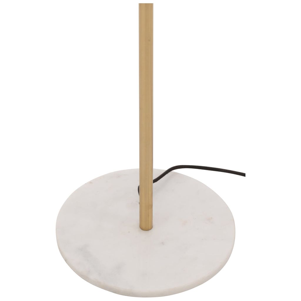 Lampe Sol Métal Marbre Doré - Designix