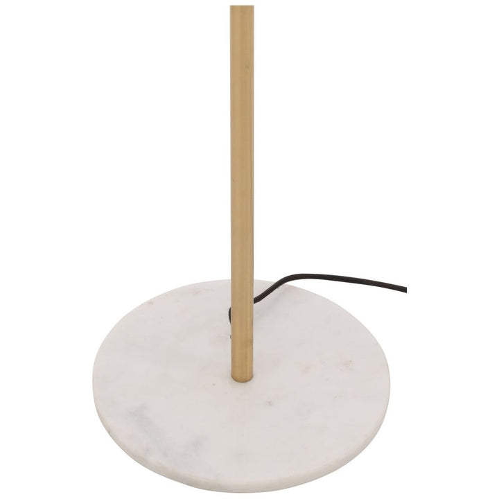 Lampe Sol Métal Marbre Doré - Designix