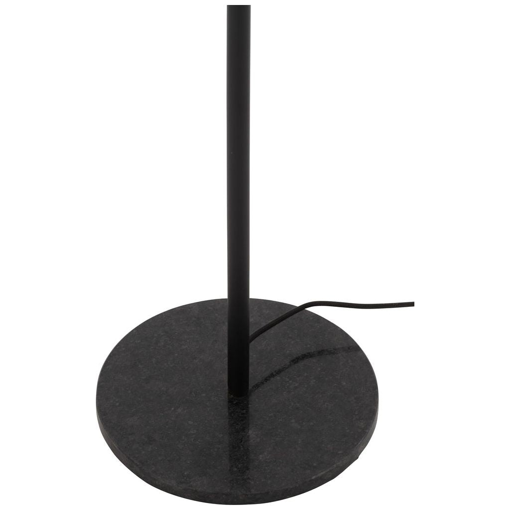 Lampe Sol Métal Marbre Noir - Designix