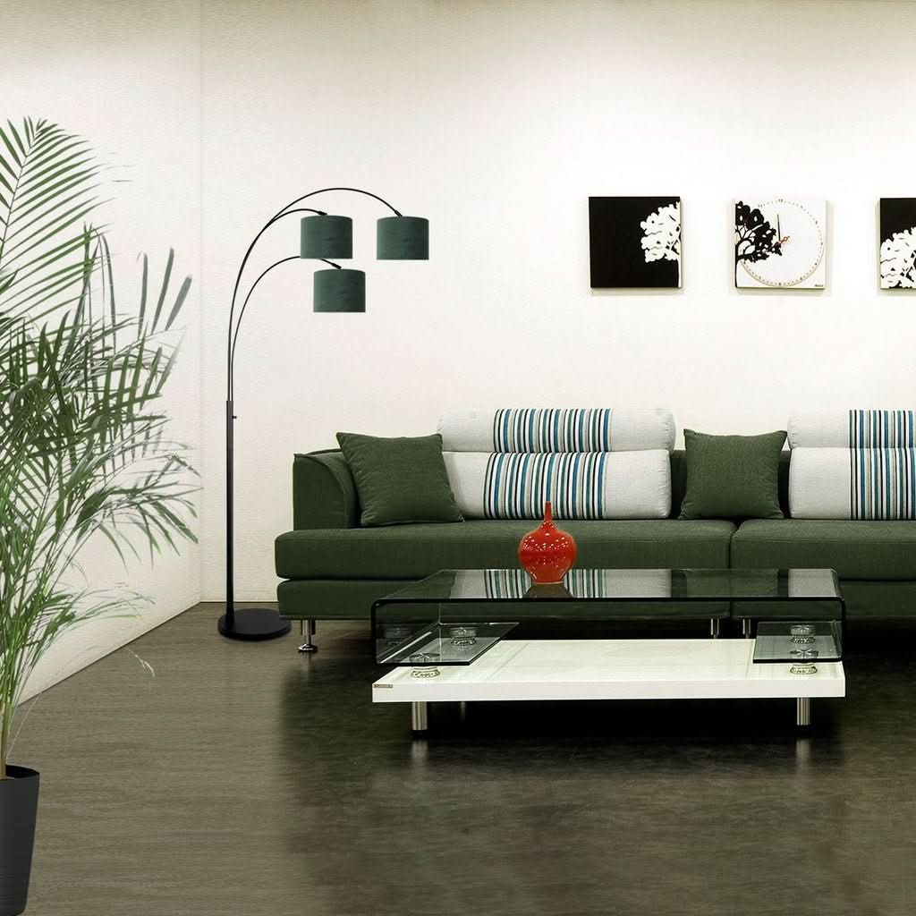 Lampe sur Pied 3 Têtes Velours | Giro