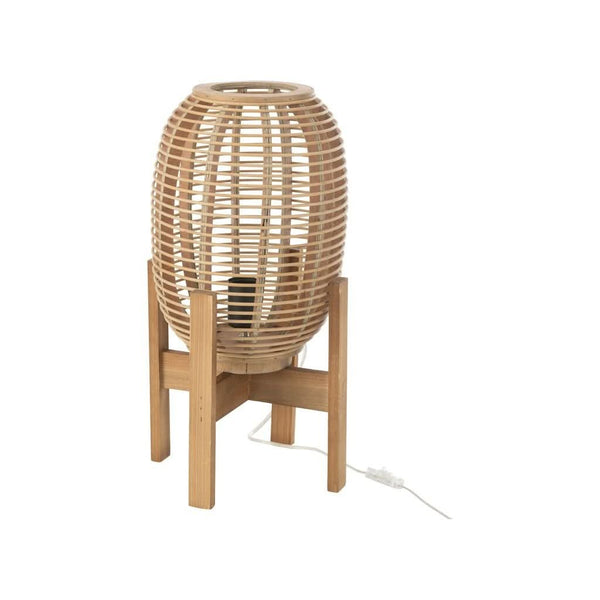 Lampe Sur Pied Bois Bambou