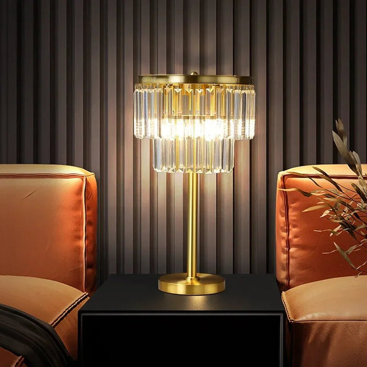 Lampe sur Pied de Luxe Cristal Moderne | Jira - Designix Lampadaire Lampe de Table Dimmable 3 Couleurs